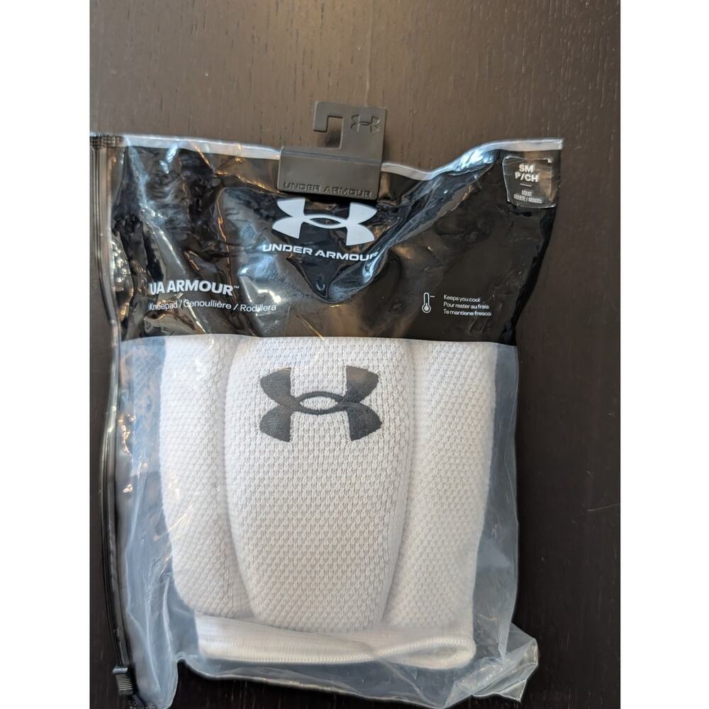 Under Armour Armour Knee Pads Adult Small White NWT